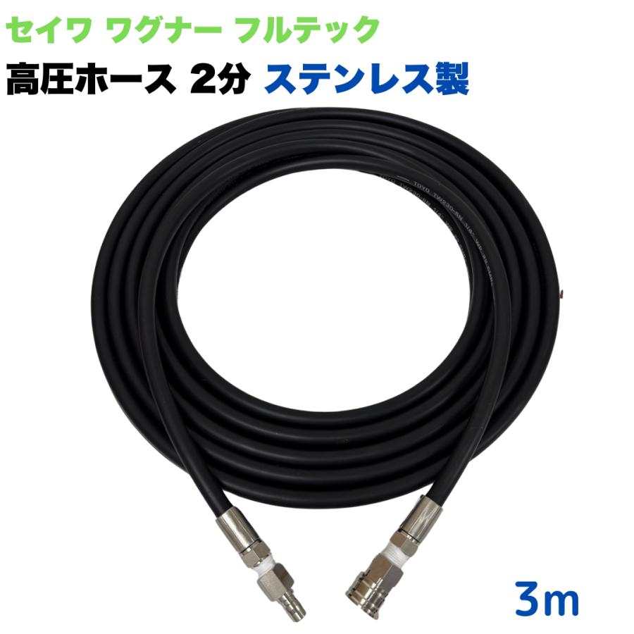 高圧ホース 日本ワグナー 精和産業 フルテック 等用 3/8ワンタッチ