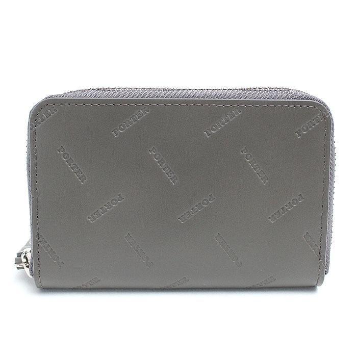 【美品】PORTER ENCHASE エンチェイス ケース グレー PORTER ポーター エンチェイス コイン ＆ カードケース 007-02285 吉田