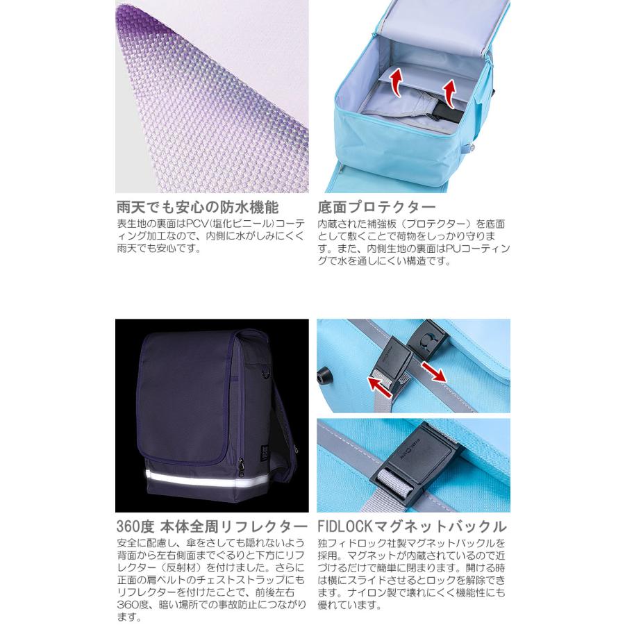 ラクサック スクールバッグ 通学 キッズ 通塾 軽量 0165014 RAKU SACK JUNIOR ジュニア 大サイズ 高学年向け 101347の画像