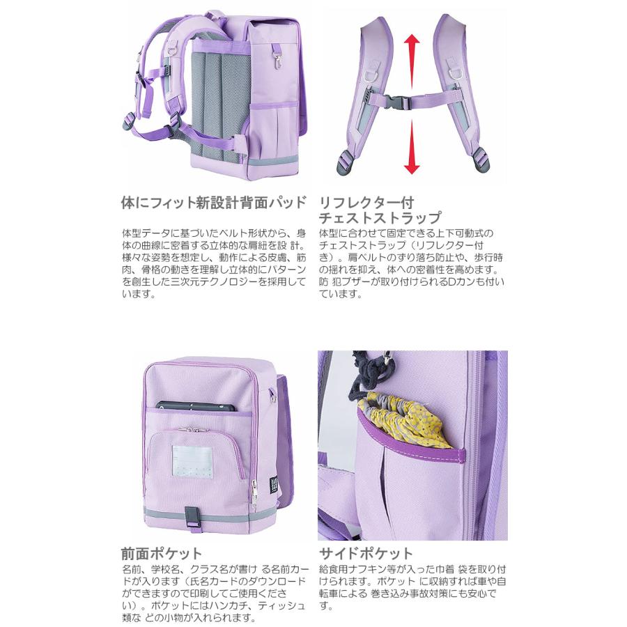ラクサック スクールバッグ 通学 キッズ 通塾 軽量 0165014 RAKU SACK JUNIOR ジュニア 大サイズ 高学年向け 101347の画像