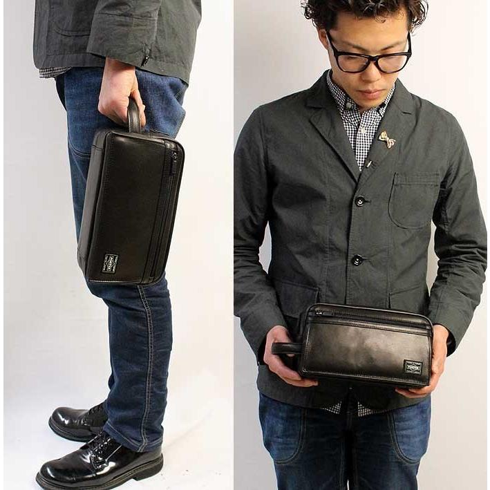 ポーター アメイズ ポーチ 022-03798 吉田カバン 本革 レザー メンズ PORTERの画像
