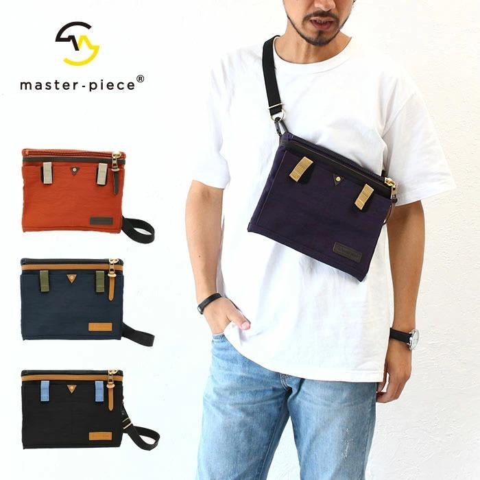 超美品☆master-piece ブラック サコッシュ master-piece 正規取扱店 マスターピース バッグ サコッシュ