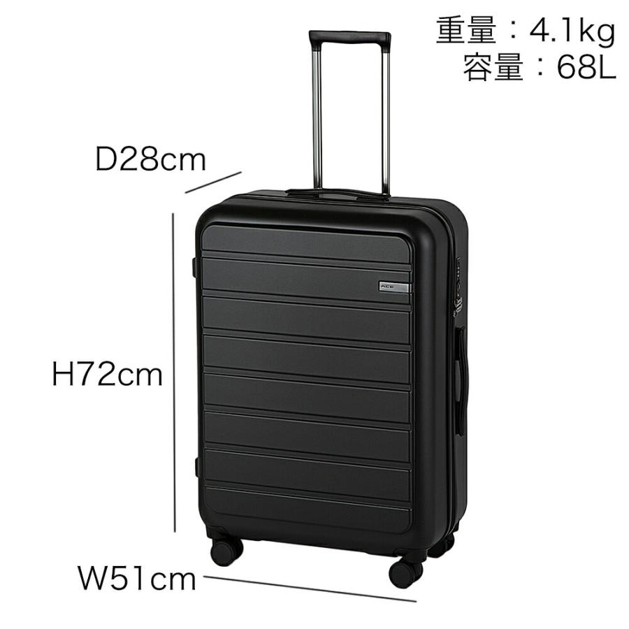 Ace（エース） 30%OFF 正規品 スーツケース フロントオープン