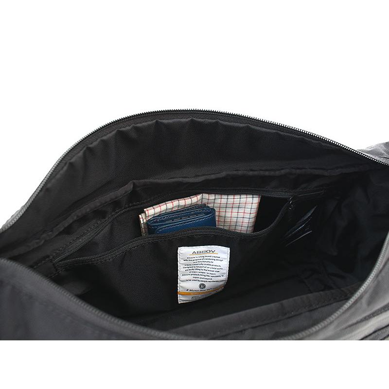 【未使用級】AS2OV アッソブ CORDURA DOBBY 2way 鞄 AS2OV (アッソブ) CORDURA DOBBY 305D 2WAY BAG BLACK / ショルダー