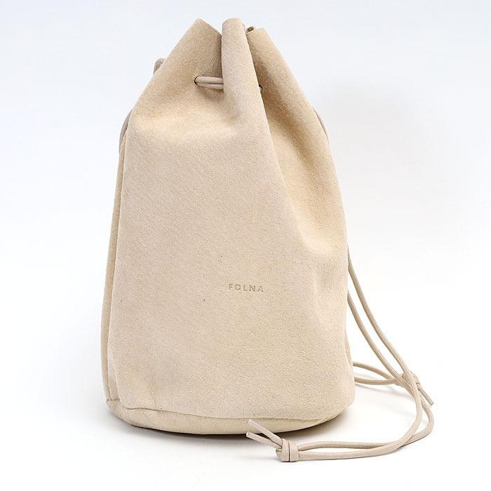 Folna フォルナ RD LINE PIGスエード 巾着 ショルダーバッグM 083214RD 
