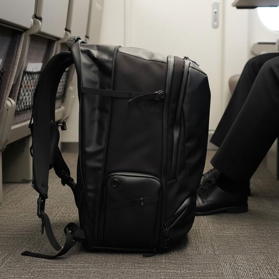 AS2OV圧縮袋プレゼント AS2OV アッソブ BLEISURE バックパック L リュック 152550 メンズ 大容量 ビジネス A3 36L-42L 拡張 PC収納 軽量 耐水 キャリーオンの画像