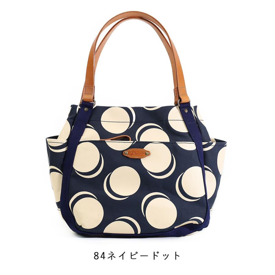 最大P47％ 限定ギフト付 Dakota ダコタ シンピット トートバッグ ドット柄 A4サイズ A4 帆布生地 可愛い レディースファッション 日本製 ギフト akz015の画像