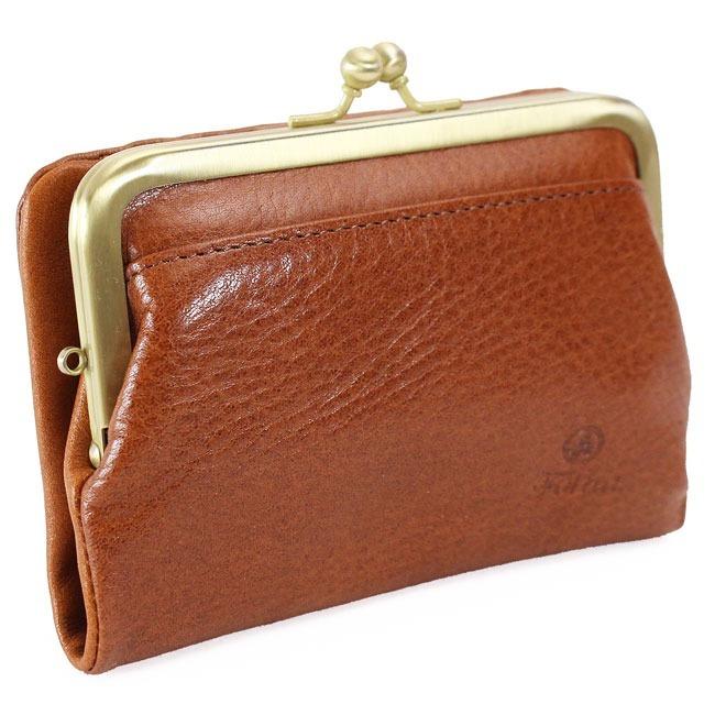 Folna フォルナ 財布 がま口二つ折り財布 2993666 ヌメオイル