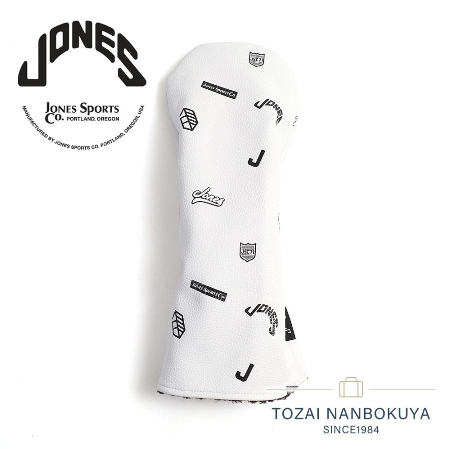 ジョーンズ ゴルフ JONES GOLF ヘッドカバー ドライバー用 DW JONES-White Monogram-White 1W モノグラム 正規品 4570145890072 JONES Sports（ジョーンズ スポーツ） ジョーンズ ゴルフ JONES GOLF