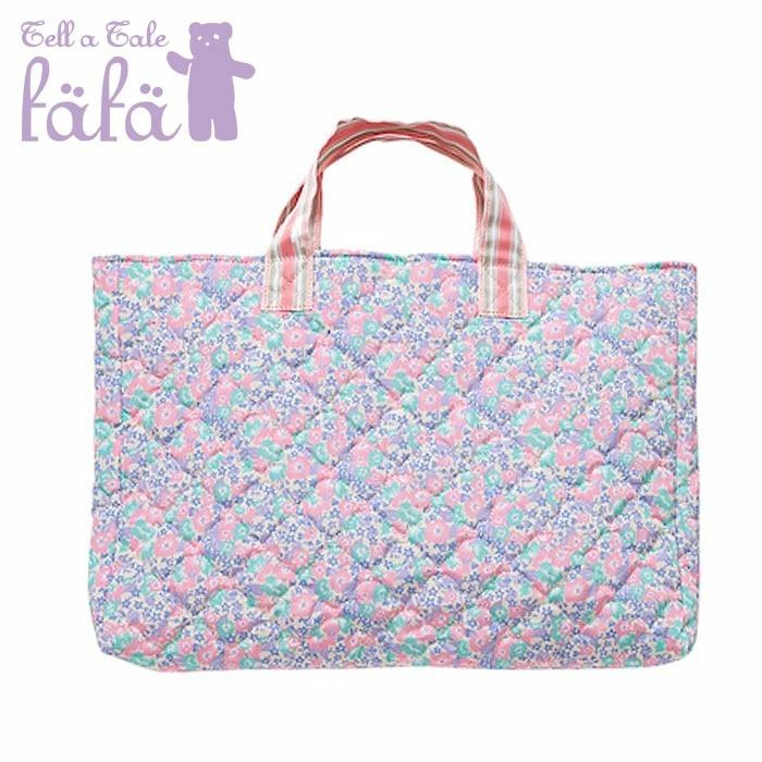 フェフェ Fafa Melany キルティングトートバッグ 6117 06 パステルフラワー お勉強バッグ レッスンバッグ 手提げかばん 花柄 東西南北屋 通販 Paypayモール