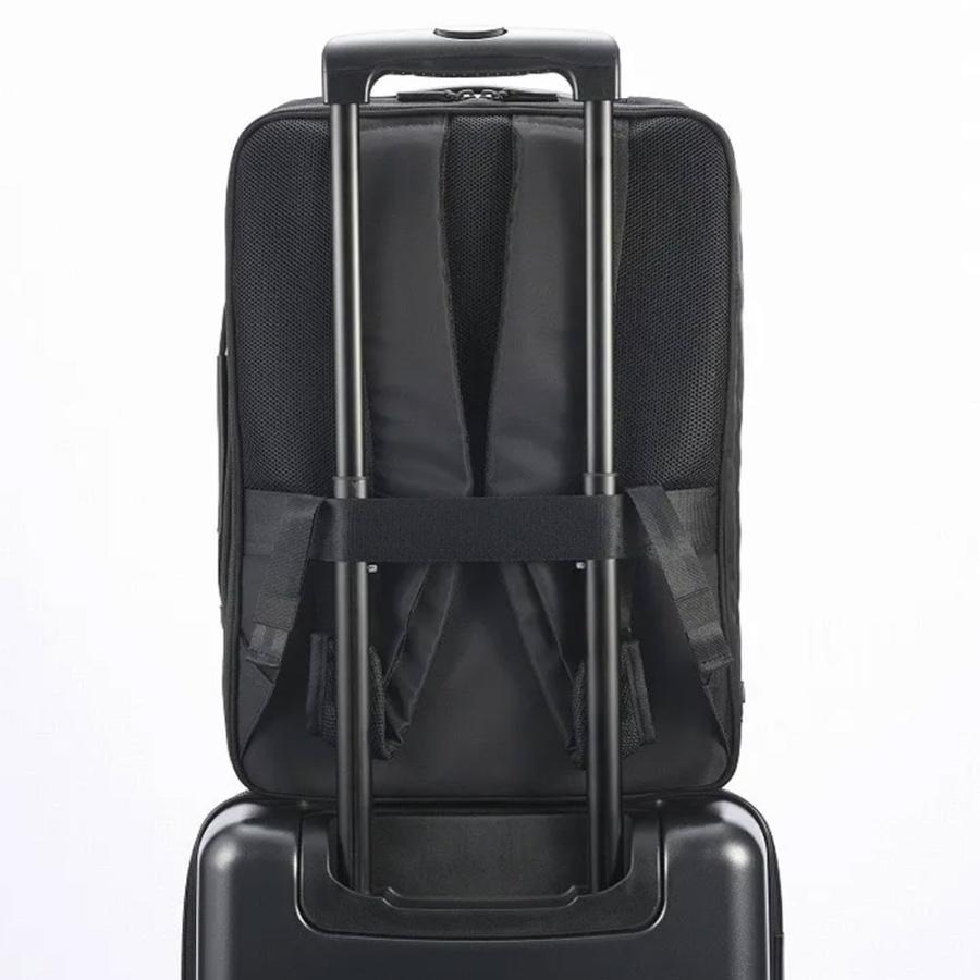 ノベルティ付 ポイント10%  エース ガジェタブルR リュック リュック リュックサック デイパック ビジネスバッグ ビジネス 軽量 通勤 拡張 B4 A4 2層 撥水 ブラック 68006 ace. GENE LABEL 10%OFFクーポン配布中 ノベルティ付 エース