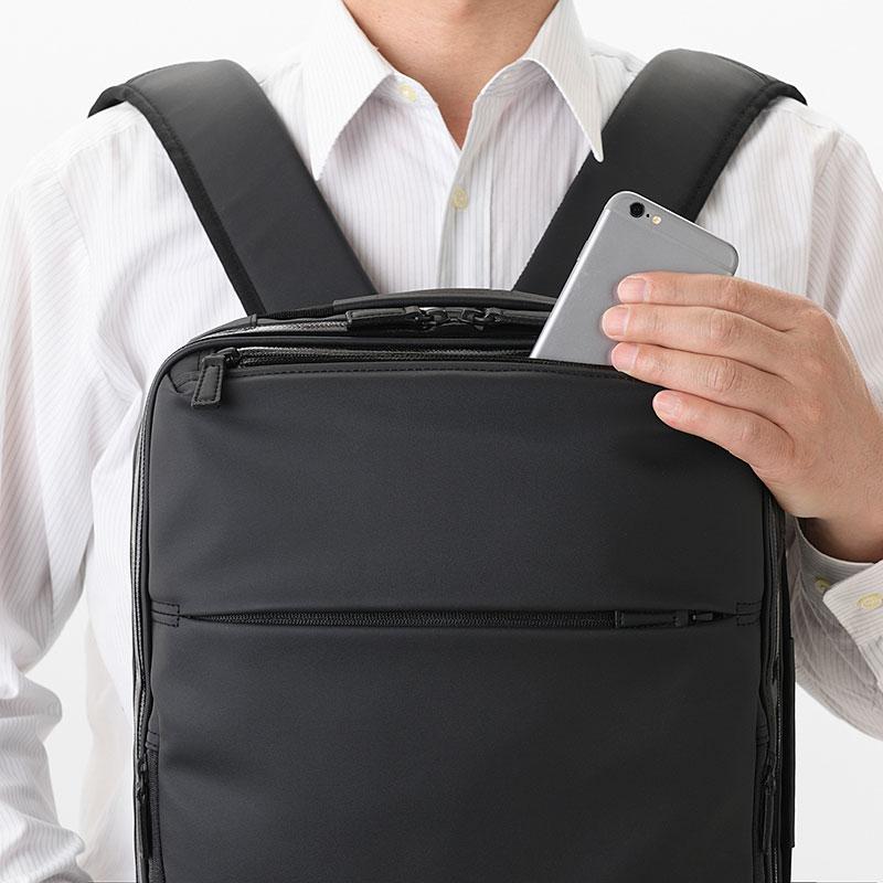 【極美品】エース ace ガジェタブル ビジネス リュック バックパック 黒 Ace ノベルティ付 エース ガジェタブルPF リュック ace.ビジネス