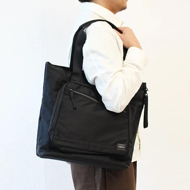 楽天市場】porter front tote bagの通販 PORTER ブラック トートバッグ