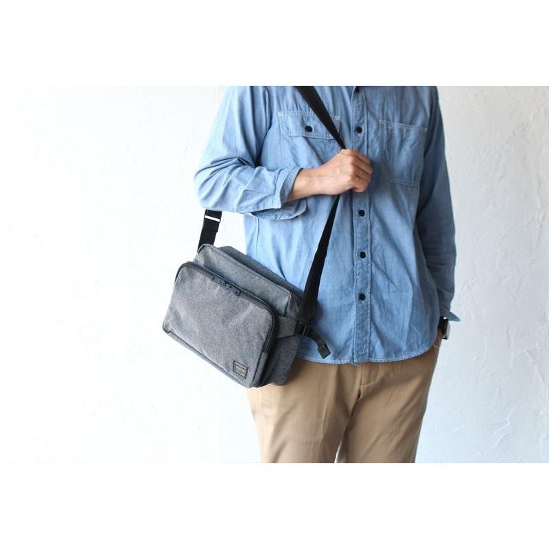 ポーター ファンクション ショルダーバッグ(S) 691-19622 吉田カバン メンズ PORTER 裏面：アクリルコーティング ポーター ファンクション ショルダーバッグ メンズ