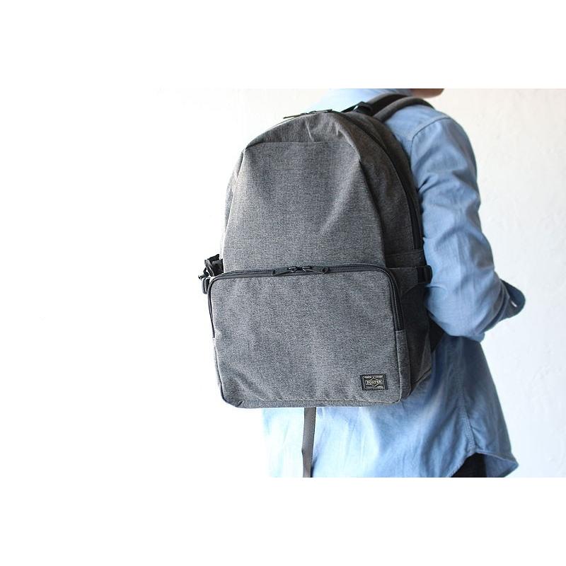 美品　PORTER リュック　デイパック　バックパック　ファンクション　グレー PORTER - ポーター 吉田カバン／PORTER リュック バッグ バック