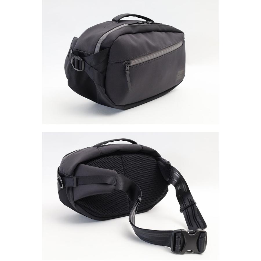 PORTER ボディバッグ 黒 PORTER ポーター ヒート ウエストバッグ 703-07971 HEAT 吉田カバン