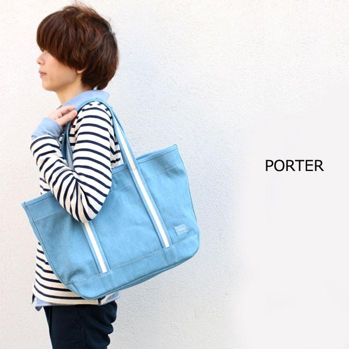 PORTER ポーター ポーターガール ボーイフレンドトート デニム PORTER ポーター ポーターガール ボーイフレンドトート デニム