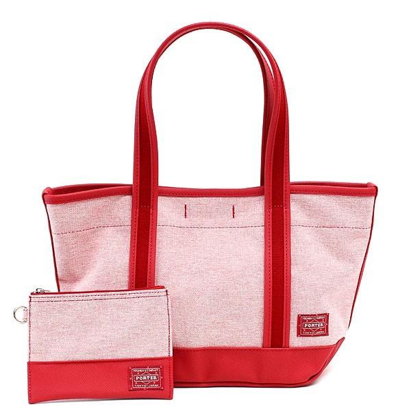 ポーター　ボーイフレンド　トートバッグ　キャンバス　吉田カバン　赤系 ポーター PORTER ポーター ボーイフレンドトート シャンブレー