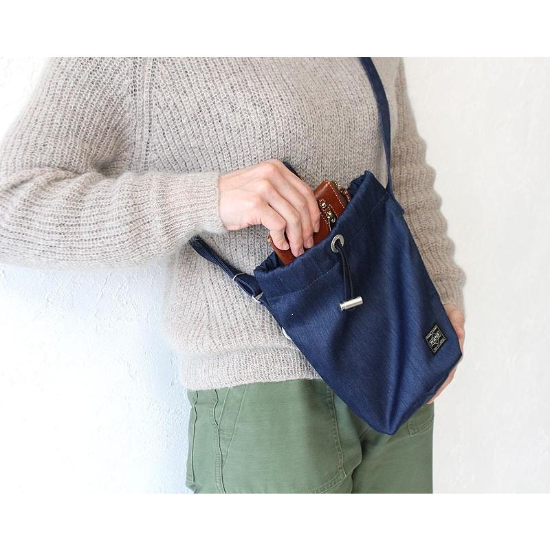 PORTER ポーター デニム ドローストリングバッグ(L) 892-15102 吉田