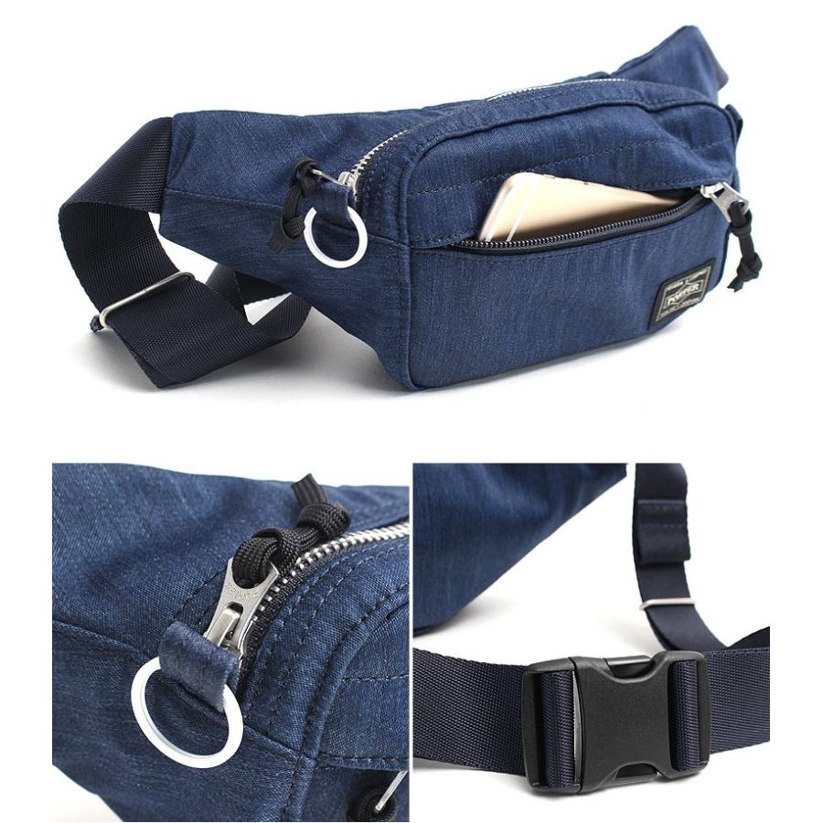 【新品未使用】PORTER DENIM WAIST BAG インディゴ PORTER ポーター デニム ウエストバッグ(S) 892-15105 吉田
