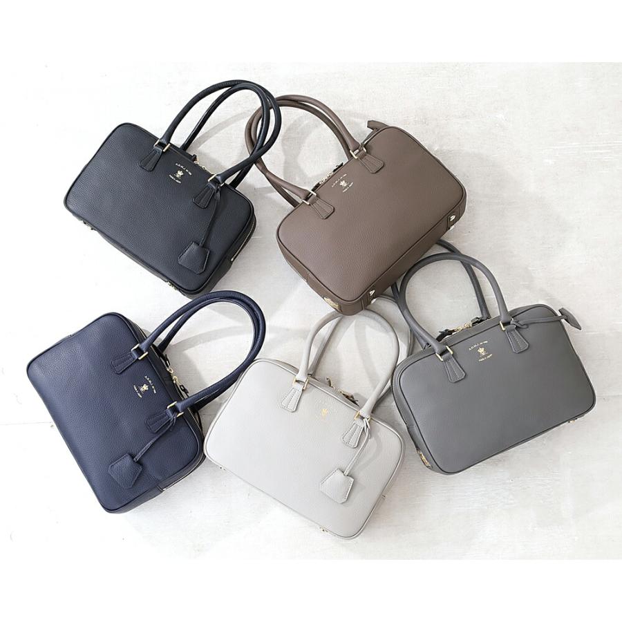 A.D.M.J. 牛革 ボストンバッグ トート ハンドバッグ 28cm ADMJ エーディーエムジェイ made in Japan レザー 正規品  ギフト  高級 レザー 本革 acs01183の画像