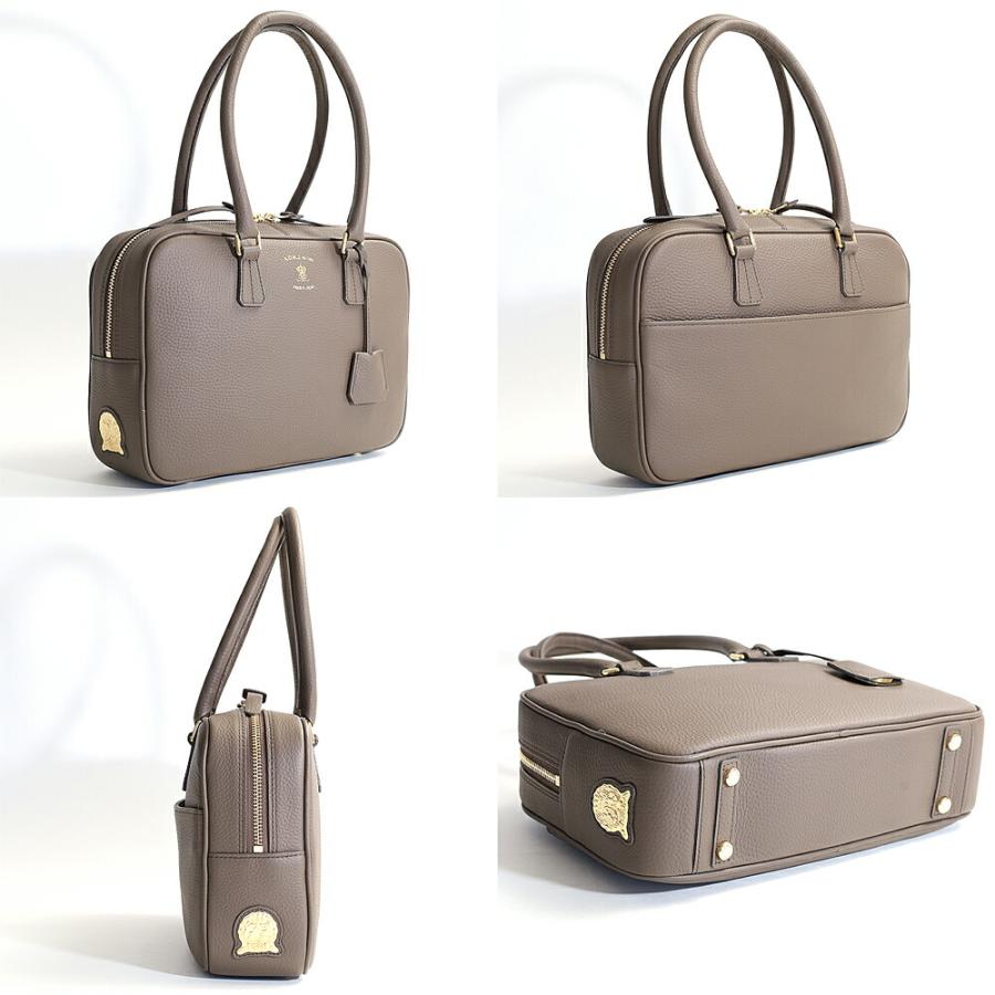 A.D.M.J. 牛革 ボストンバッグ トート ハンドバッグ 28cm ADMJ エーディーエムジェイ made in Japan レザー 正規品  ギフト  高級 レザー 本革 acs01183の画像