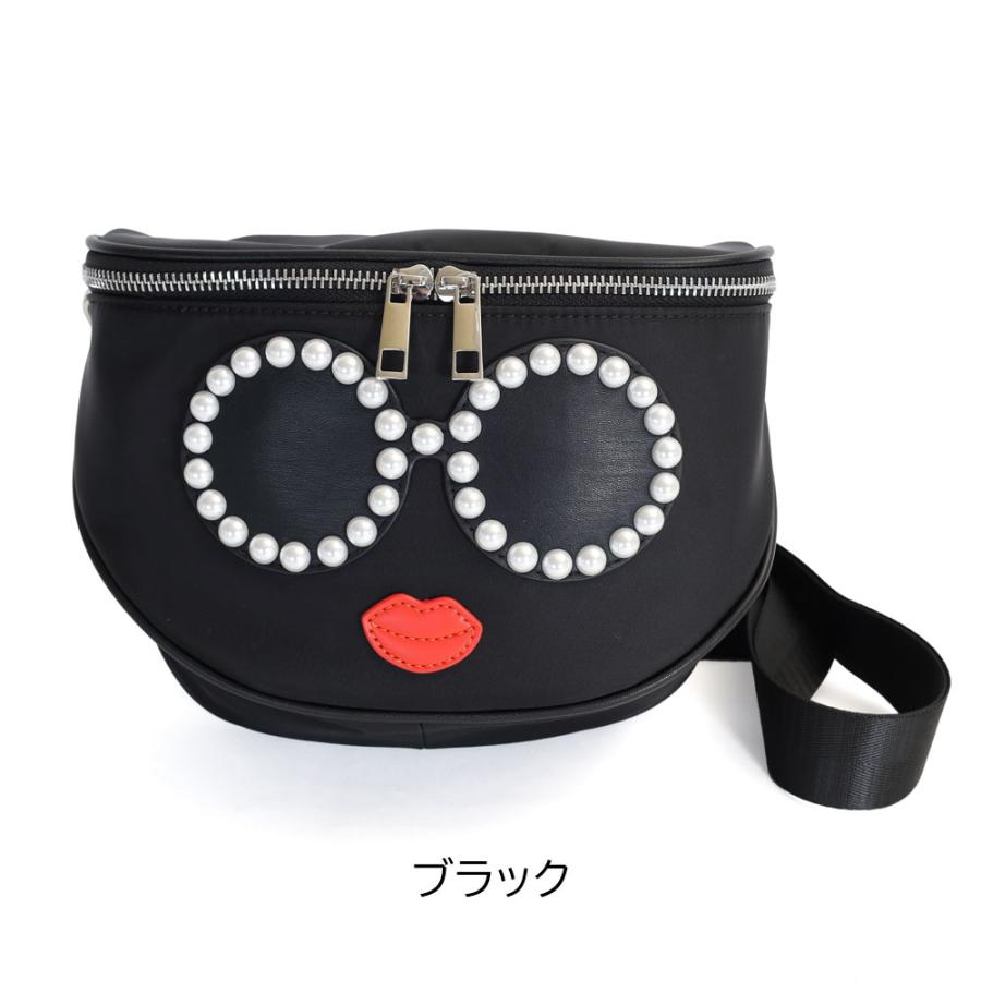 美品 a-jolieアジョリー パールサングラス ナイロン2wayトートバッグ a-jolie（アジョリー） ショルダーバッグ ナイロン パールサングラス