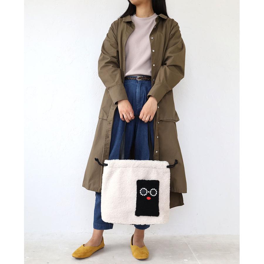 a-jolie（アジョリー） フェイクムートントートバッグ パール