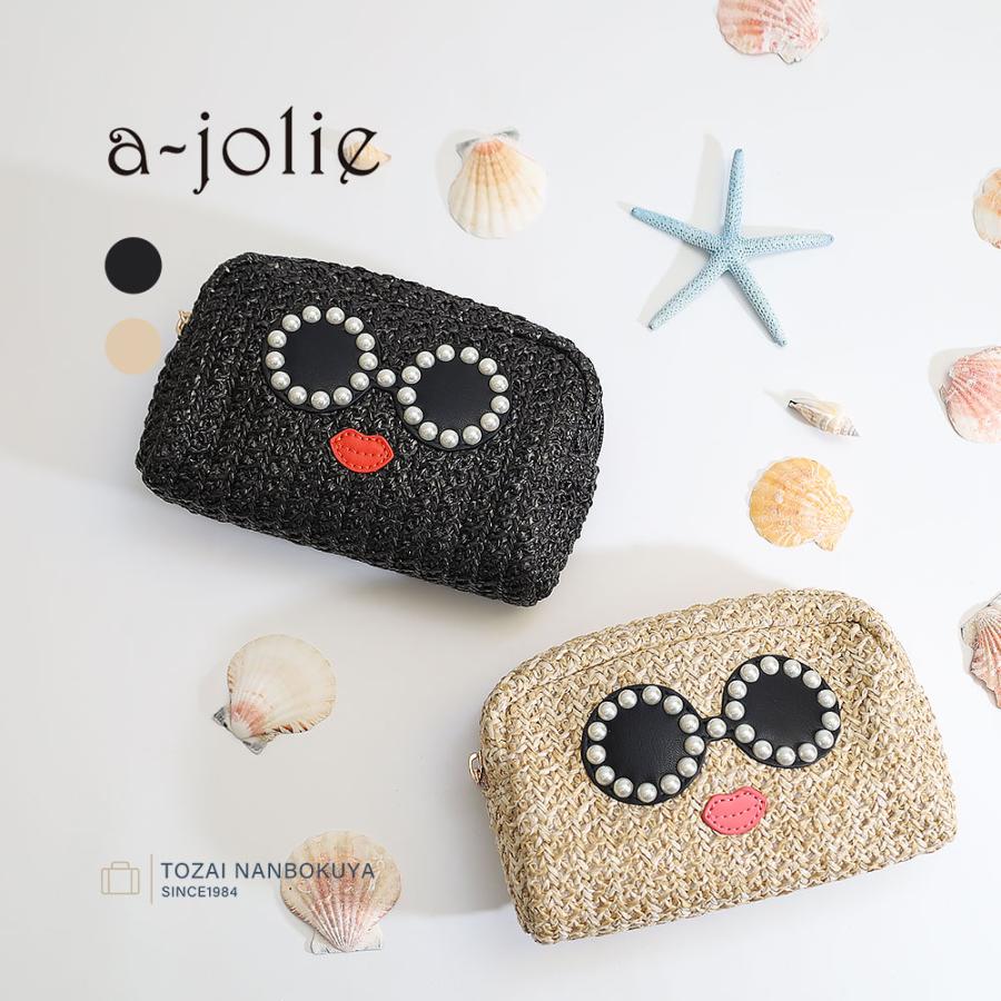 a-jolie（アジョリー） ポーチ カゴ風素材 aj-707 レディース 春夏