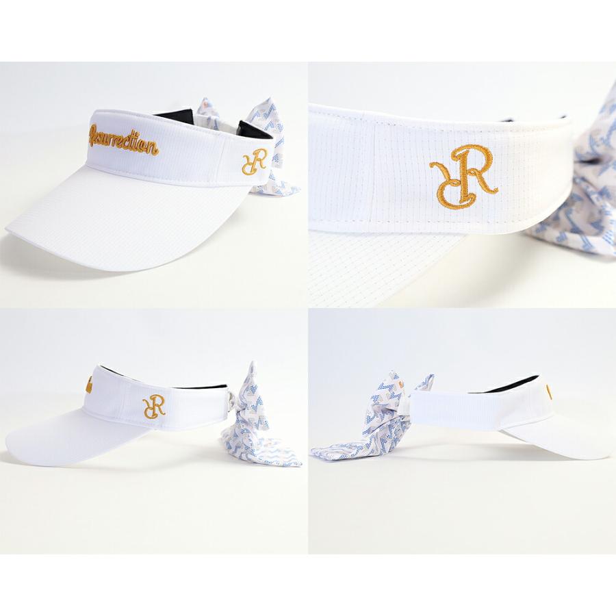 Resurrection レザレクション リボン ワイド サンバイザー キャップ