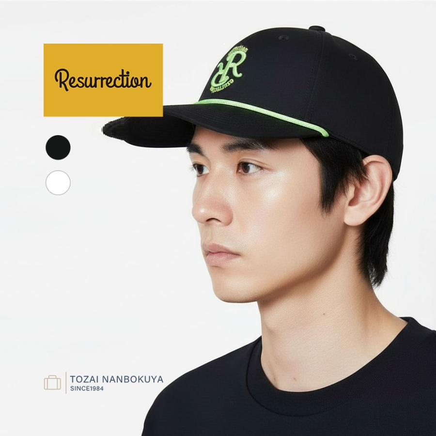 【お値下げ不可】RESURRECTION バイカラーキャップ (フラット) Resurrection レザレクション ネオンロゴキャップ 帽子 フラット