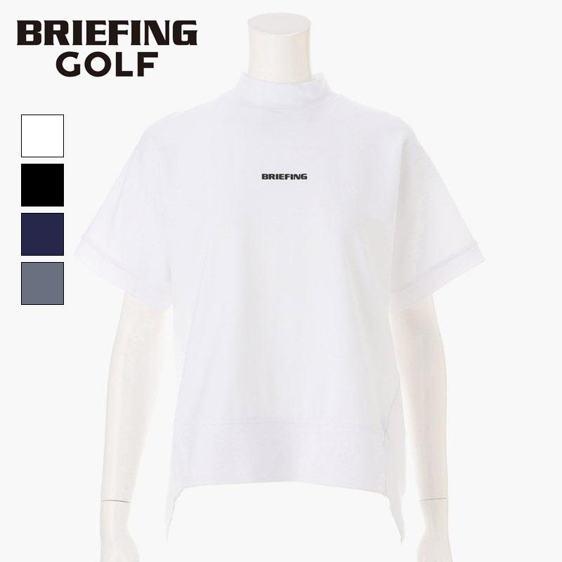 ブリーフィング ゴルフ BRIEFING GOLF WOMENS BACK LOGO LINE HIGH NECK RELAXED FIT ...