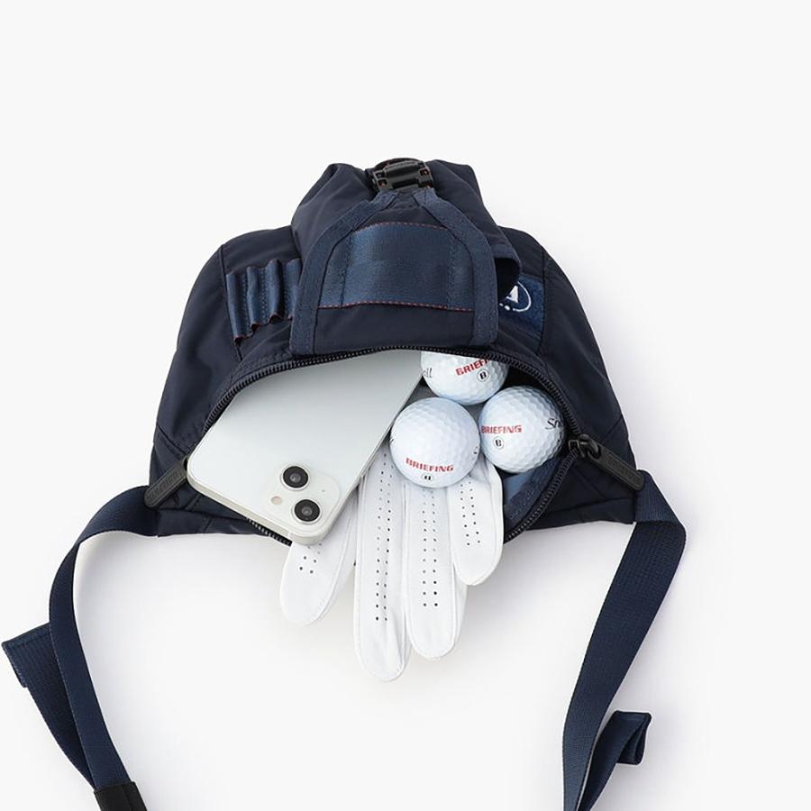 ブリーフィングゴルフ｜ROUND WAIST POUCH CS｜ネイビー｜未使用 BRIEFING GOLF（ブリーフィングゴルフ） ブリーフィング ゴルフ CS