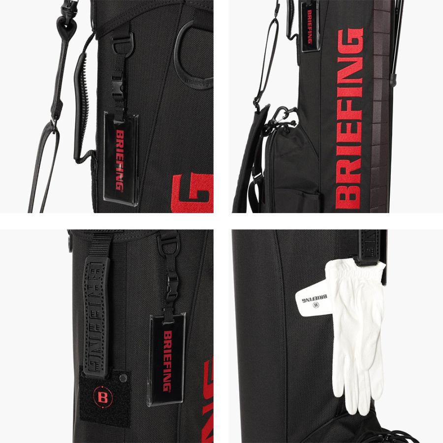 BRIEFING ブラック、セルフスタンドバッグ BRIEFING GOLF（ブリーフィングゴルフ） ブリーフィング ゴルフ セルフ