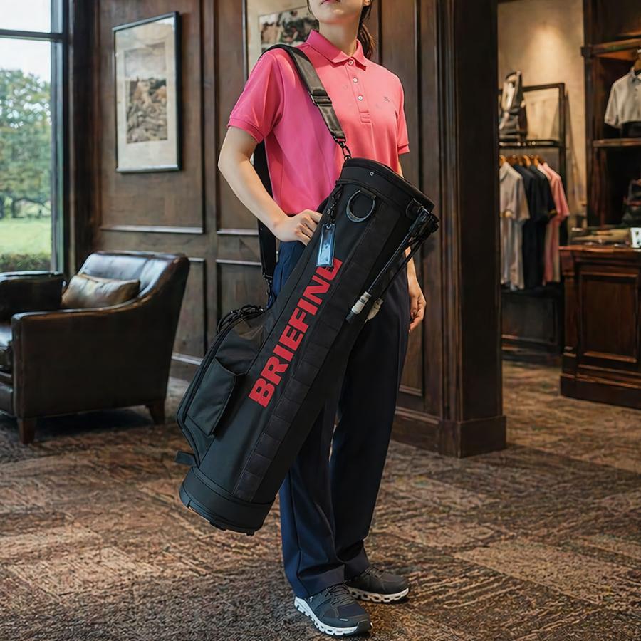 BRIEFING ブラック、セルフスタンドバッグ BRIEFING GOLF（ブリーフィングゴルフ） ブリーフィング ゴルフ セルフ