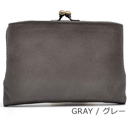 【専用】/フォレストタイルグレイ/木玉がま口革ブラック CLEDRAN（クレドラン） 財布 がま口財布 ノム パース ウォレット NOM