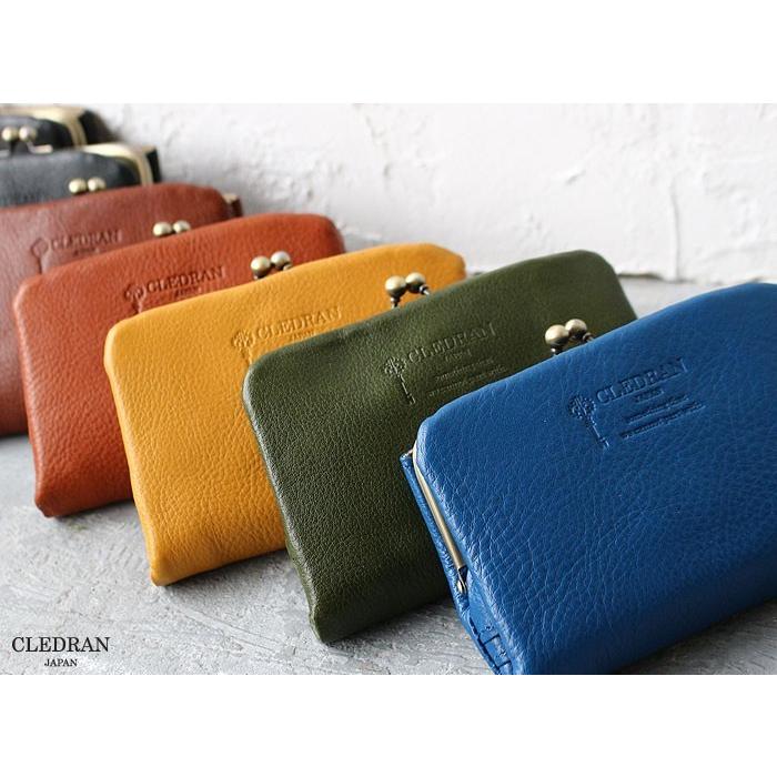 クレドラン 財布 CLEDRAN がま口財布 ノム パース ウォレット NOM PURSE WALLET CL2620 二つ折り ガマグチ 日本製 レディース レザーウォレット akz016｜touzaiyamakaban｜18