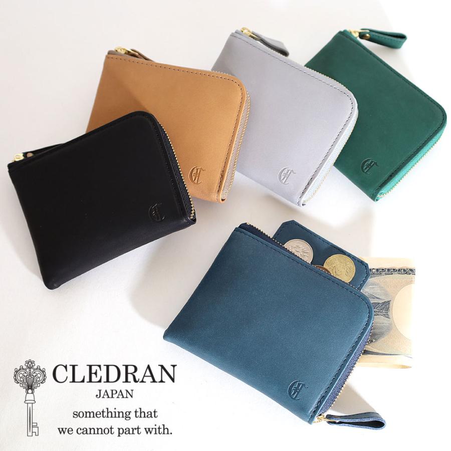 クレドラン CLEDRAN MELO PULL WALLET ラウンドファスナー折財布 cl3623 メロ プルウォレット コンパクト 小さい財布 日本製 正規品 CLEDRAN（クレドラン） CLEDRAN MELO PULL WALLET ラウンドファスナー