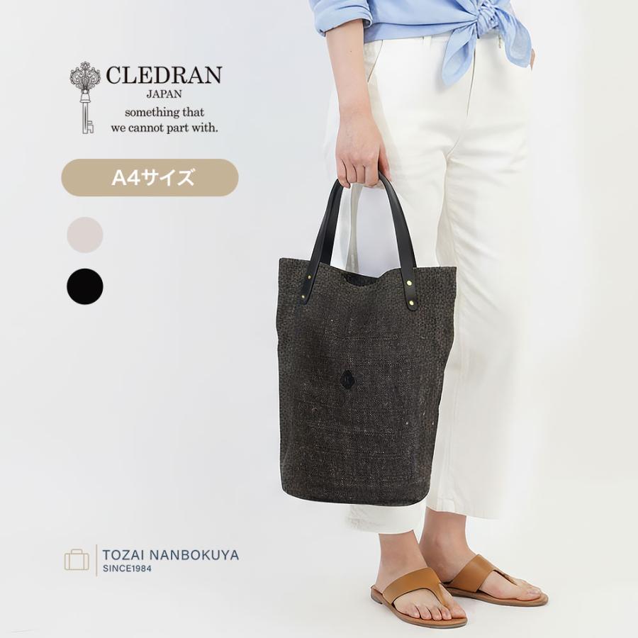 CLEDRAN（クレドラン） HAND&WOWK トートバッグ cotton jute tall tote