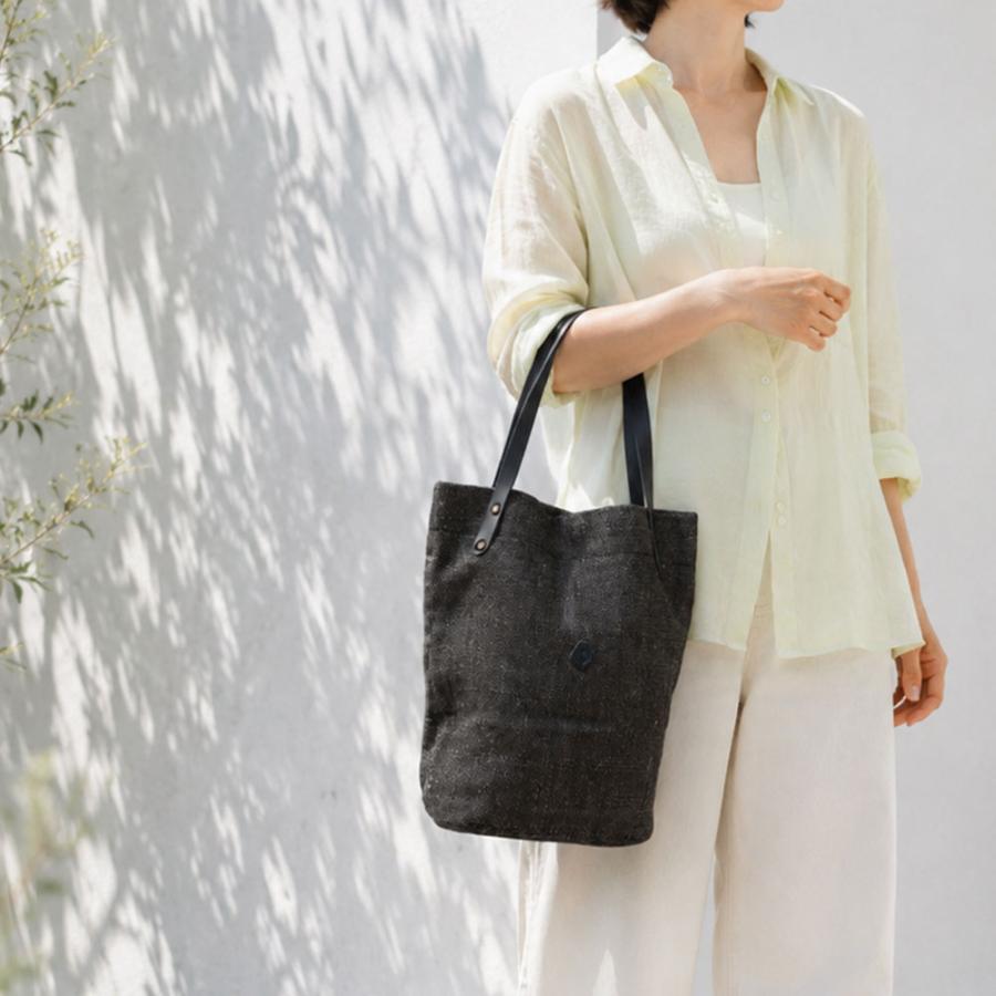 CLEDRAN（クレドラン） HAND&WOWK トートバッグ cotton jute tall tote