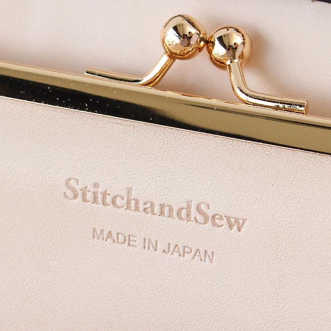 StitchandSew ステッチアンドソー がま口財布 カウレザー ウォレット