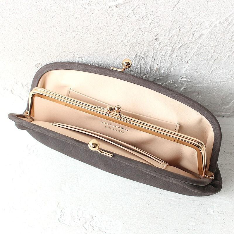 ステッチアンドソー 財布 長財布 がま口財布 がま口 ガマ口