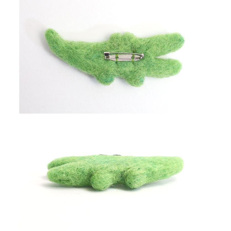 aqua 羊毛フェルトブローチ7点 EARTH MADE（アースメイド） ANIMAL FELT BROOCH アニマル フェルト