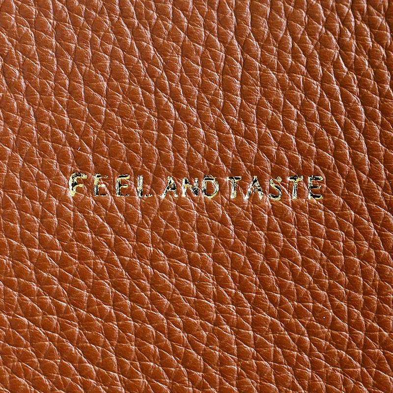 フィールアンドテイスト トートバッグ  F151D547 FEEL AND TASTE Ells box print A4 コットン キャンバス 牛革 ゼブラ 通勤 女性 lyp6の画像