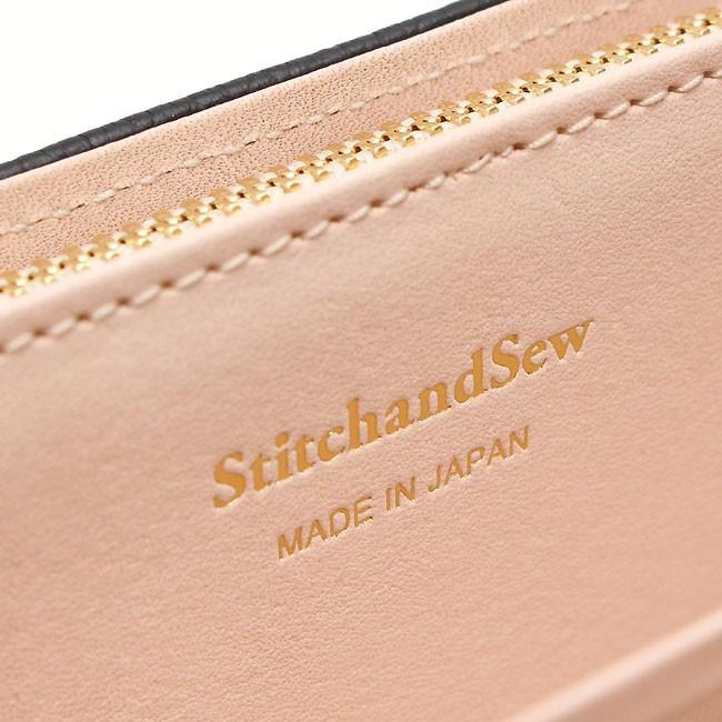 stitchandsewステッチアンドソーLong Wallet長財布 StitchandSew（ステッチアンドソー） 長財布 カウレザー フラップ