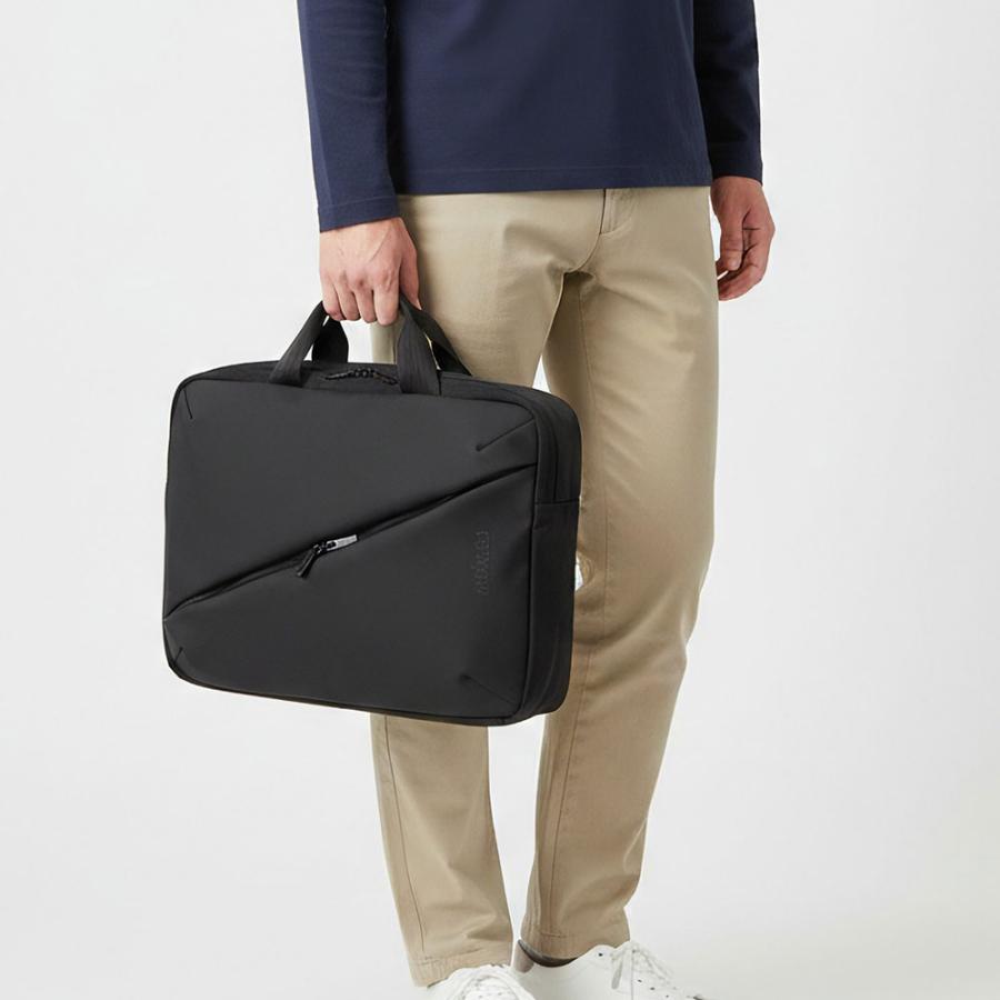 Manhattan Portage マンハッタンポーテージ ブラックレーベル 2WAYブリーフケース mp1758vglbl メンズ レディース A4 12L 防水 PC収納 ベジーレザー ビジネスの画像