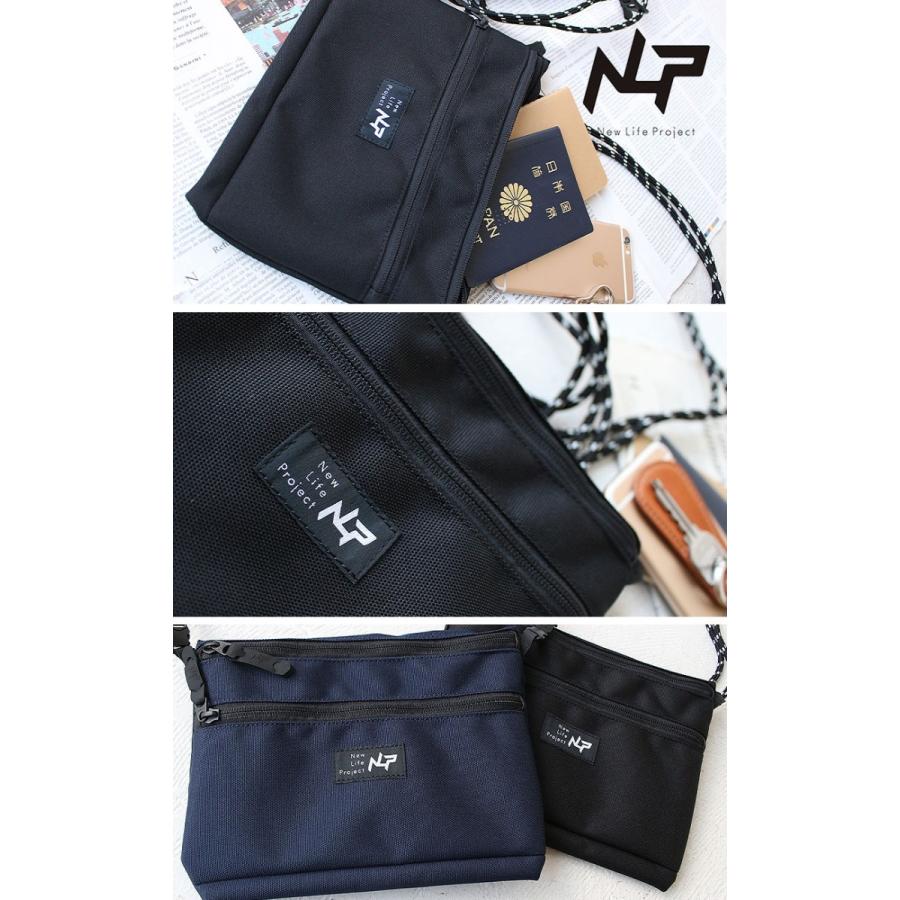New Life Project ブラックショルダーバッグ　サコッシュ　ブラック New Life Project ニューライフプロジェクト NLP NEW LIFE