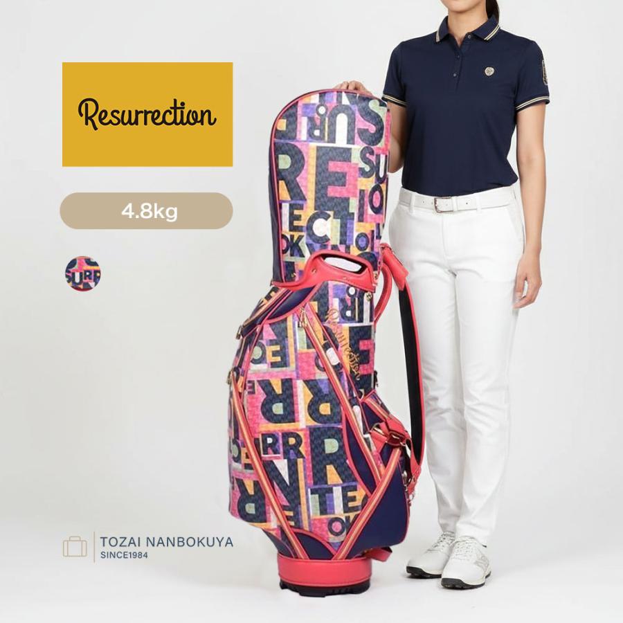 レザレクション Resurrection オリオラ キャディバッグ 金田久美子 Resurrection ネームプレート印字無料 レザレクション オリオラ 金田