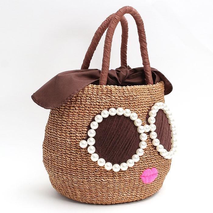 a-jolie（アジョリー） かごバッグ パールサングラスかごバッグ