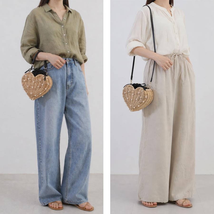 a-jolie アジョリー パール カゴバッグ 手持ちバッグ 2WAY sim26-ss06 レディース 春夏 お出かけ バッグ かごバッグの画像